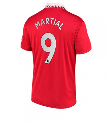 Manchester United Anthony Martial #9 Hjemmedrakt 2022-23 Kortermet